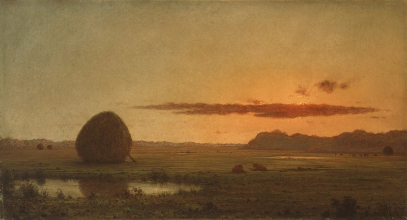 Západ slunce, Newburyport Meadows - Martin Johnson Heade