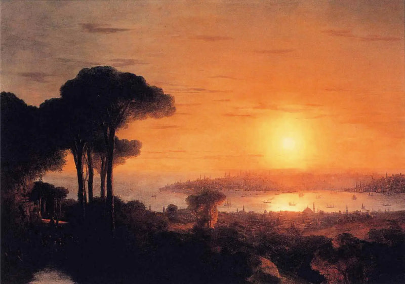 Západ slunce nad Zlatým rohem - Ivan Aïvazovski