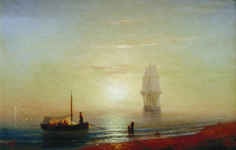 Západ slunce nad mořem - Ivan Aïvazovski