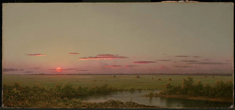 Západ slunce nad Long Beach - Martin Johnson Heade