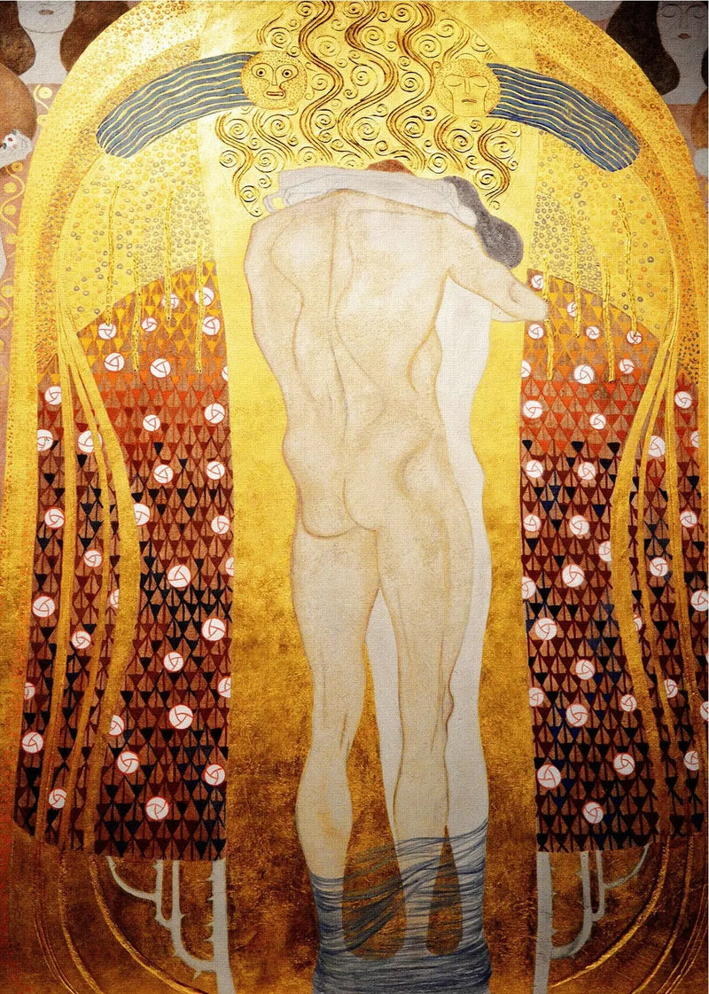 Opletený pár (Beethovenova fríza) - Gustav Klimt