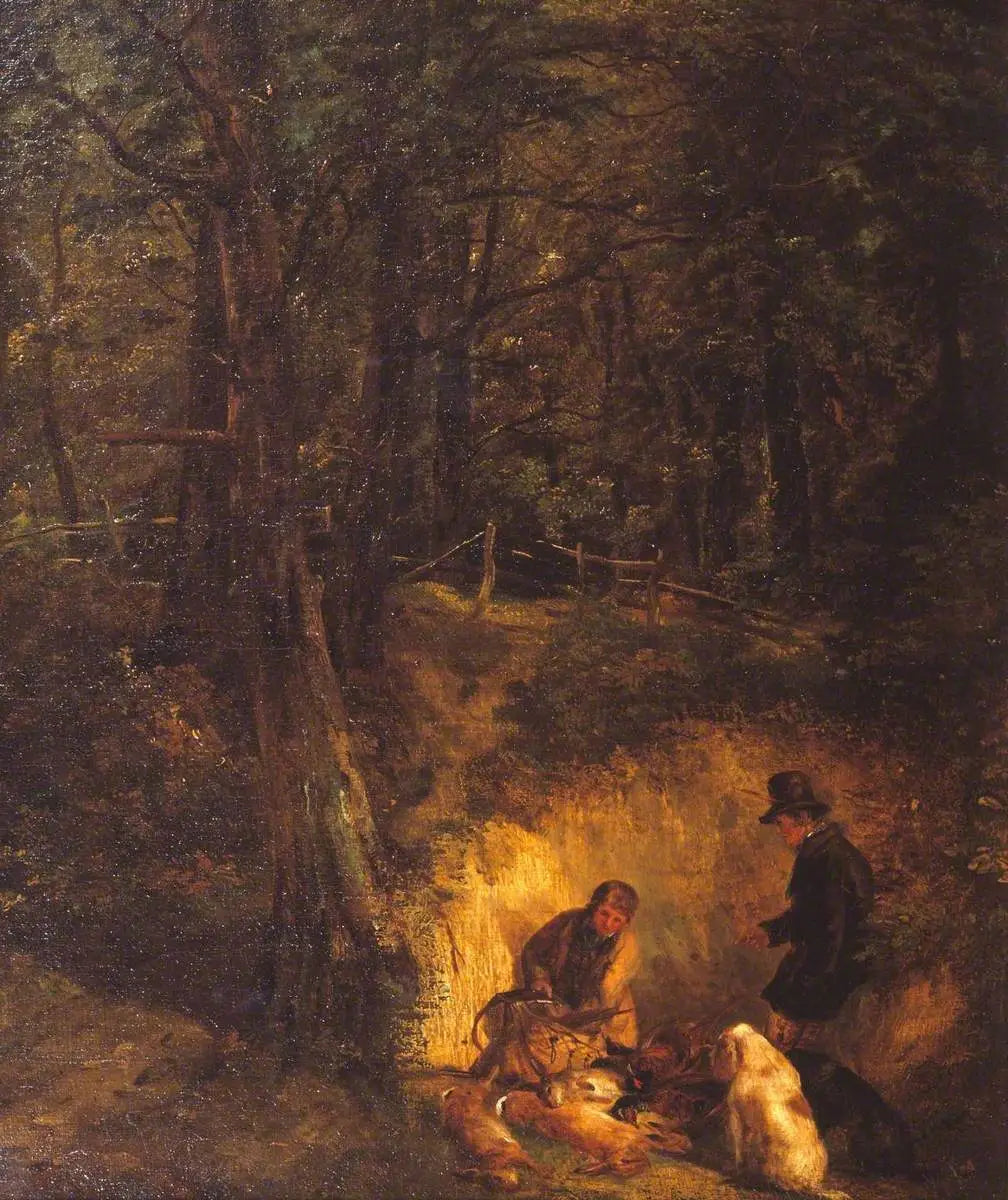 Couverture (figures et animaux de Sir E. Landseer) - Edwin Henry Landseer - Alpha Reproduction