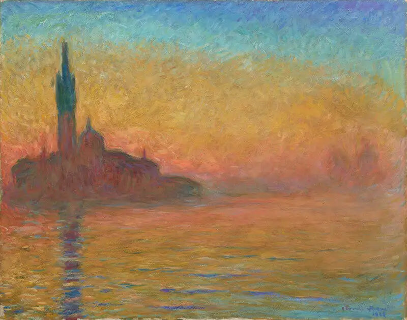 Soumrak v Benátkách - Claude Monet