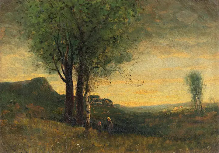 Soumrak - Jean-Baptiste Camille Corot