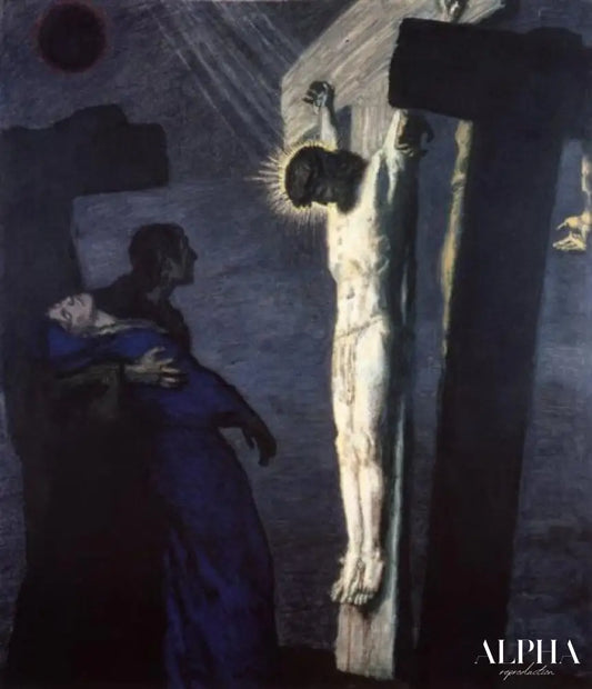 Crucifixion - Franz Von Stuck Reproductions de tableaux à la peinture à l’huile