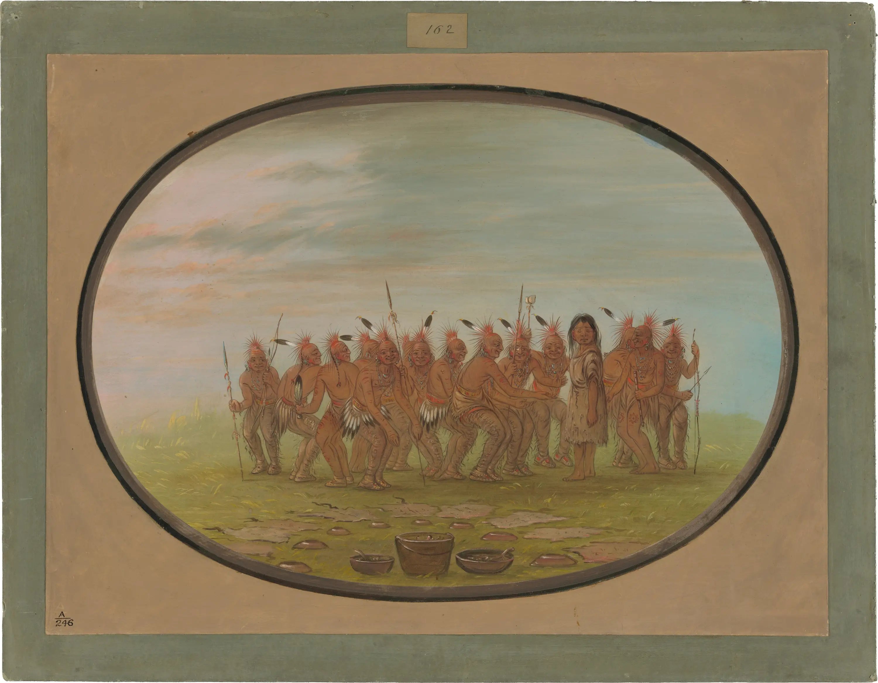 Danse au Berdache - Saukie - George Catlin - Alpha Reproduction