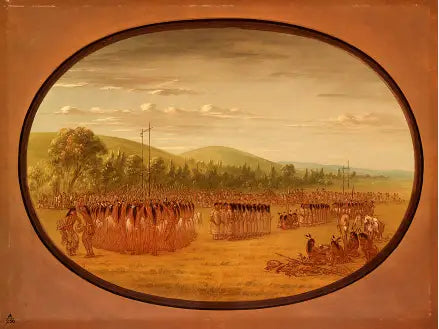 Danse de balle - Choctaw - George Catlin - Alpha Reproduction