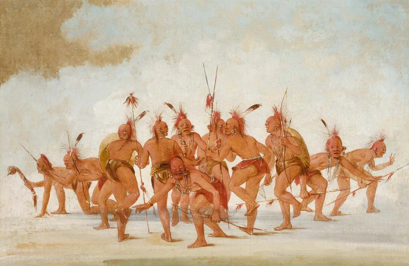 Danse de la découverte Sac et Renard - George Catlin - Alpha Reproduction