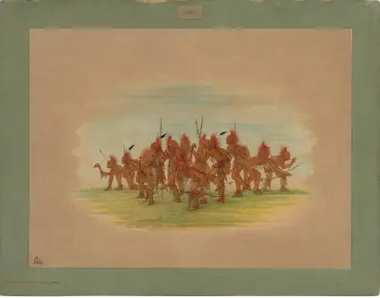 Danse de la découverte - Saukie - George Catlin - Alpha Reproduction