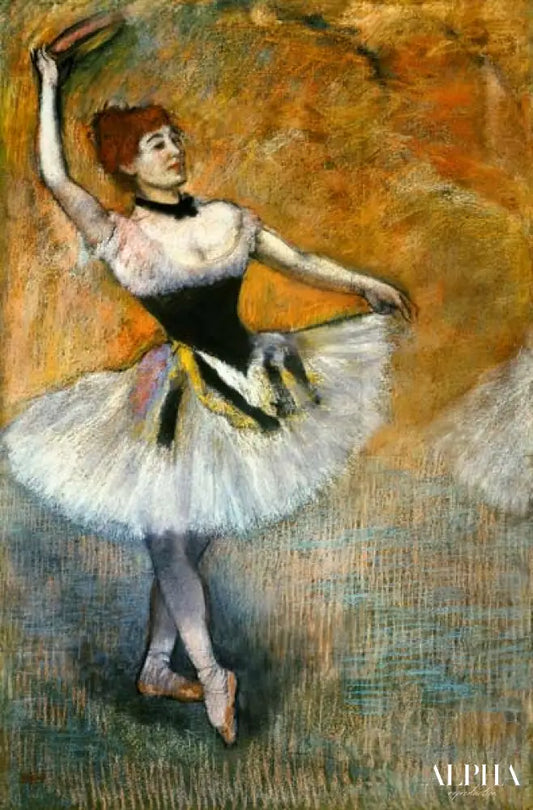 Danseuse avec des tambourins - Edgar Degas - Reproductions de tableaux et peintures haut de gamme