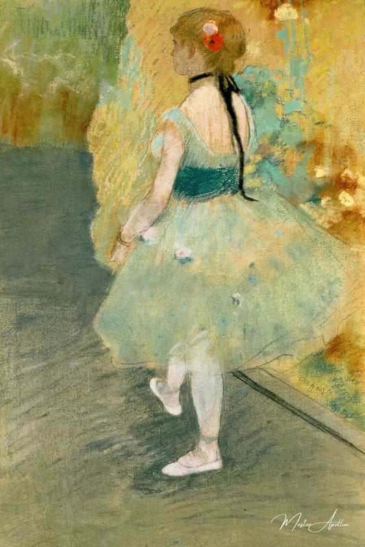 Danseuse en vert - Edgar Degas - Reproductions de tableaux et peintures haut de gamme