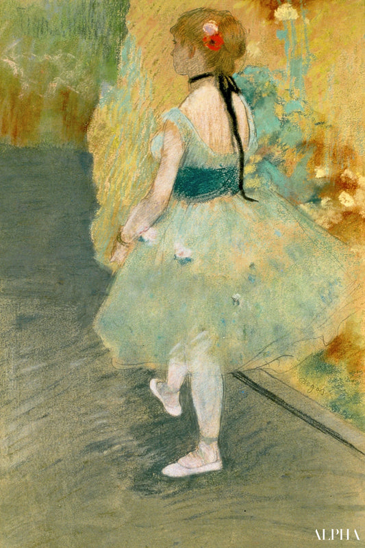 Danseuse en vert - Edgar Degas - Reproductions de tableaux et peintures haut de gamme