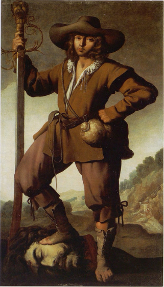 David s hlavou Goliáše - Francisco de Zurbarán