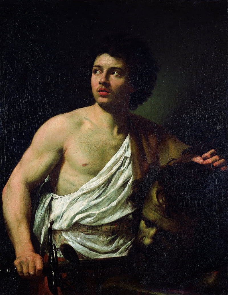 David s hlavou Goliáše - Simon Vouet