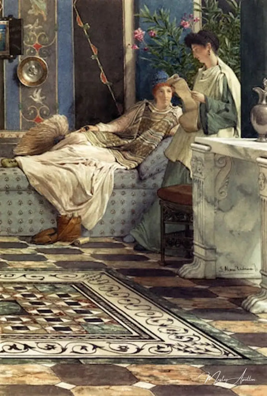 De la part d’un absent - Lawrence Alma-Tadema Reproductions de tableaux à la peinture à l’huile