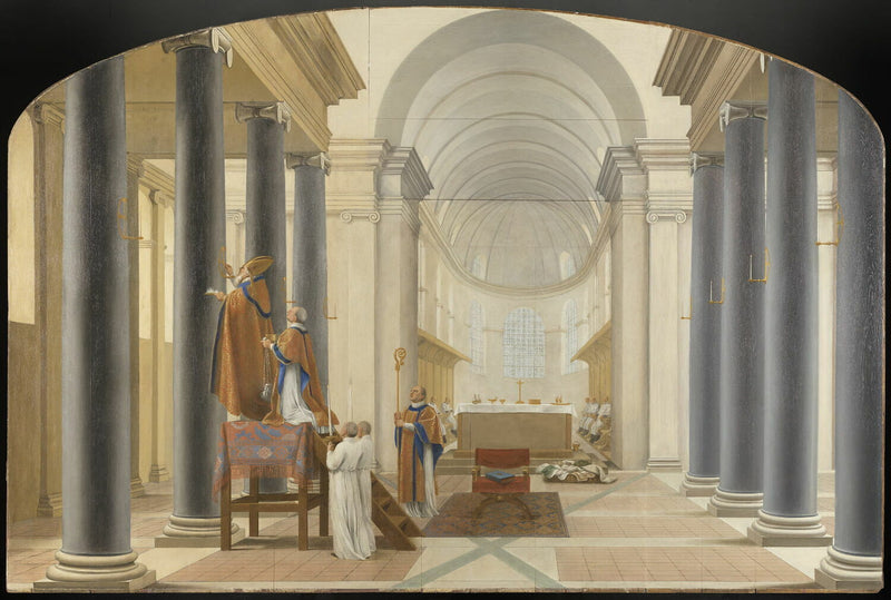 Dedikace kostela Chartreux - Eustache Le Sueur