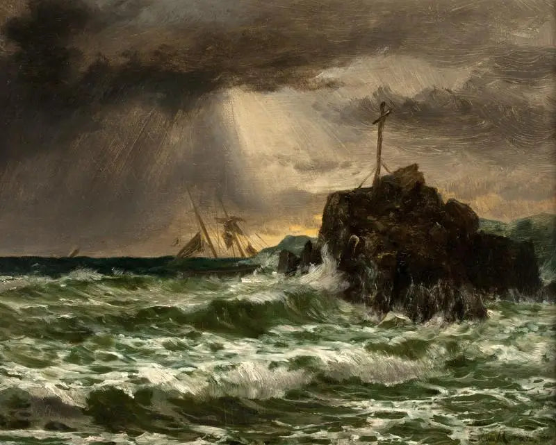 Dégagement de la tempête - Edward Moran - Alpha Reproduction