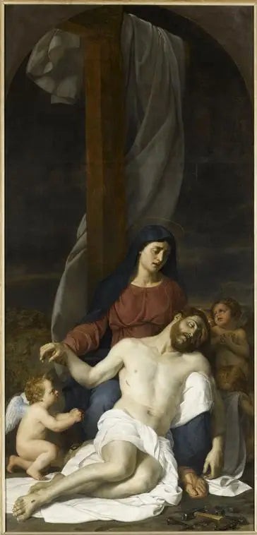 Klesání kříže - Paul Delaroche