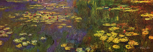 Détail des nénuphars de Monet au Musée de l'Orangerie à Paris - Claude Monet - Reproductions de tableaux et peintures haut de gamme