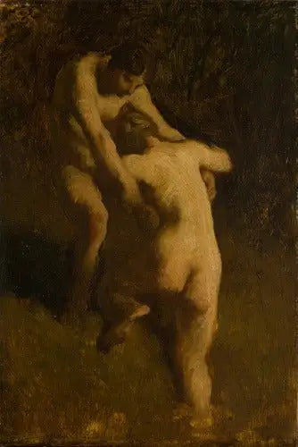 Dva koupající se - Jean-François Millet