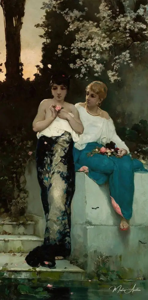 Deux femmes romaines - Wilhelm Kotarbińsk Reproductions de tableaux à la peinture à l’huile