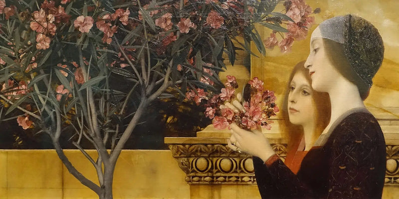 Dvě dívky s vavřínem - Gustav Klimt