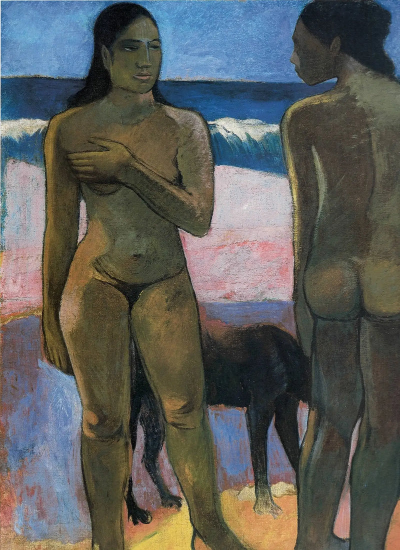 Dvě Tahitianky na pláži - Paul Gauguin