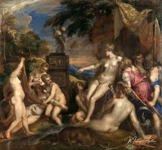 Diana et Callisto - Titien - Reproductions de tableaux et peintures haut de gamme