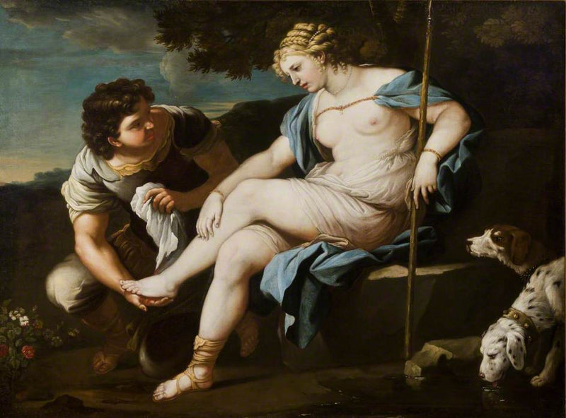 Diana odpočívá po lovu - Luca Giordano