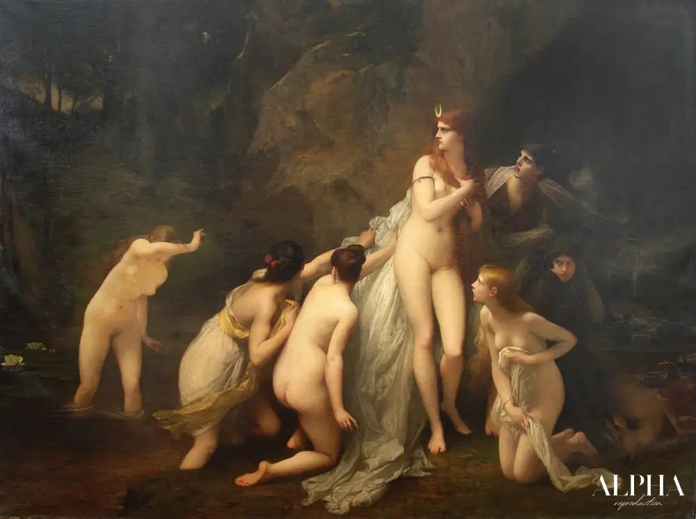 Diana Surpris - Jules Lefebvre - Reproductions de tableaux et peintures haut de gamme