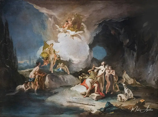 Diane et Callisto - Giambattista Tiepolo - Reproductions de tableaux et peintures haut de gamme