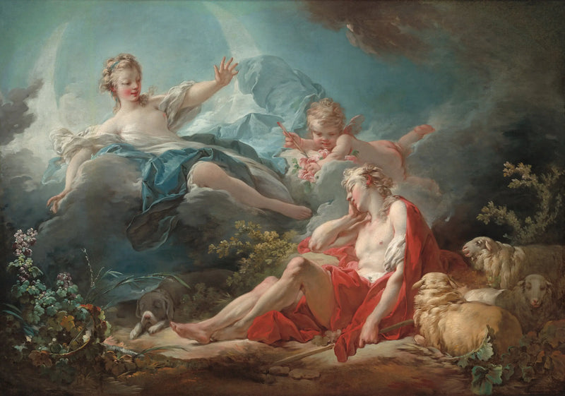 Diane a Endymion - Jean-Honoré Fragonard