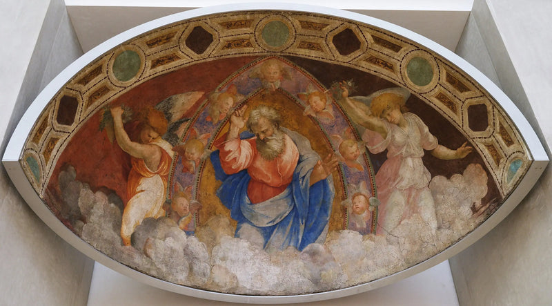 Bůh Otec požehnávající mezi anděly - Raffael Santi