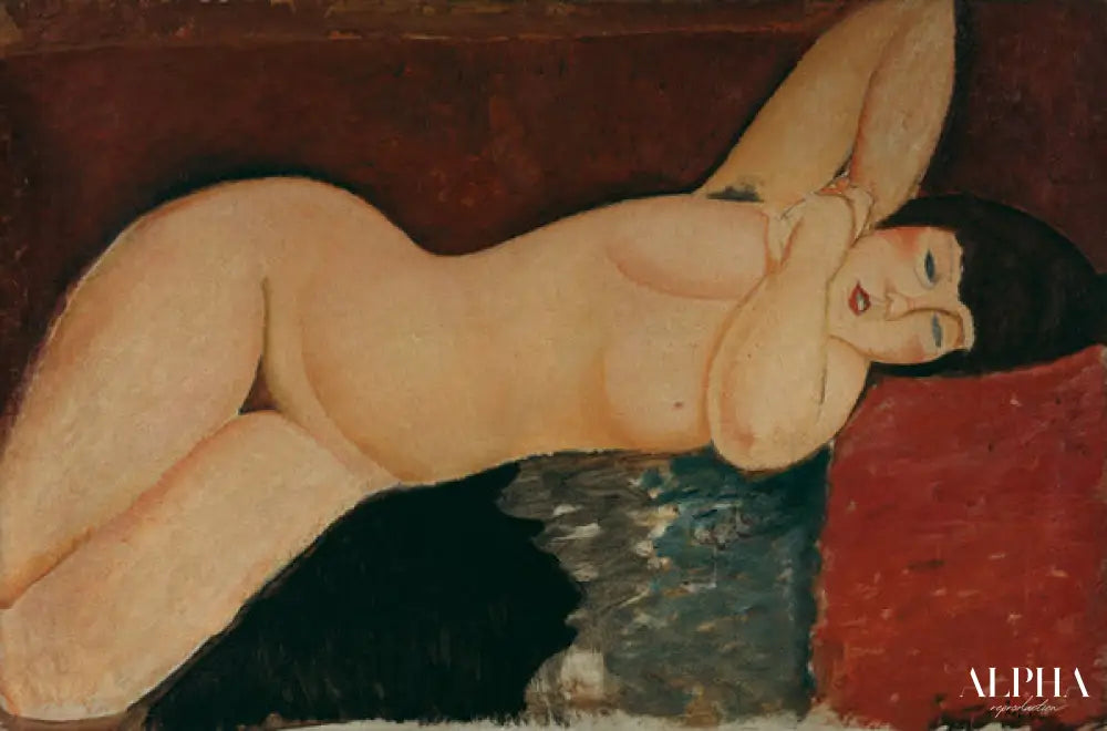 Dormir nu - Amedeo Modigliani - Reproductions de tableaux et peintures haut de gamme