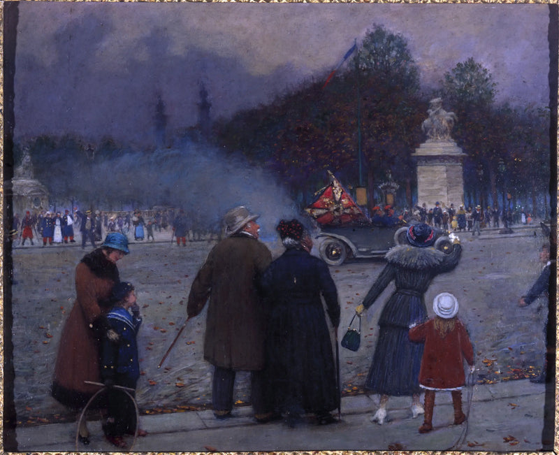 Německá vlajka nošená u Invalides - Jean Béraud