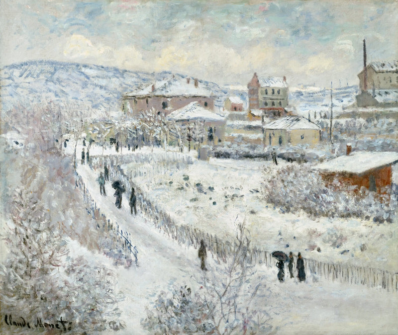 Sněhový efekt v ArgenteuilAlternate - Claude Monet