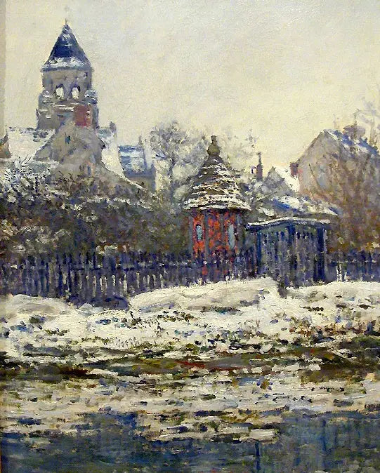 Kostel ve Vétheuil - Claude Monet