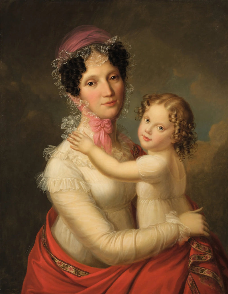 Eleonora Mayer, baronka zu Gravenegg avec sa fille Isabella - François Gérard