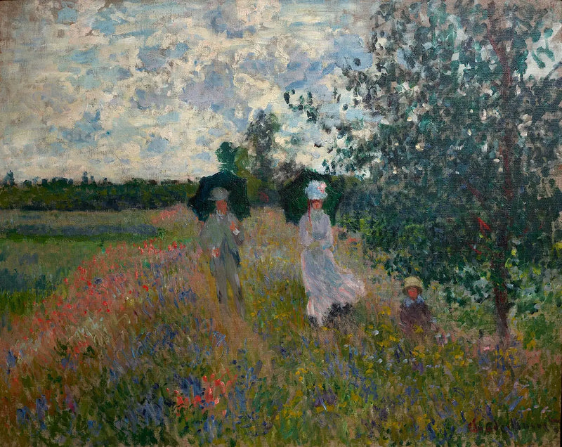 Na procházce poblíž Argenteuil - Claude Monet