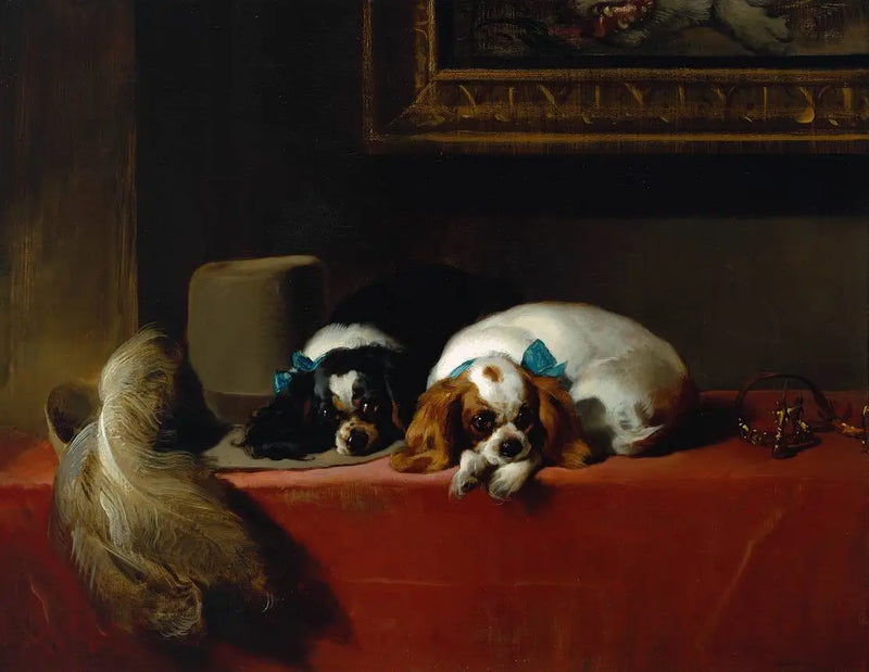 Épagneuls King Charles (« Les animaux de compagnie du cavalier ») - Edwin Henry Landseer