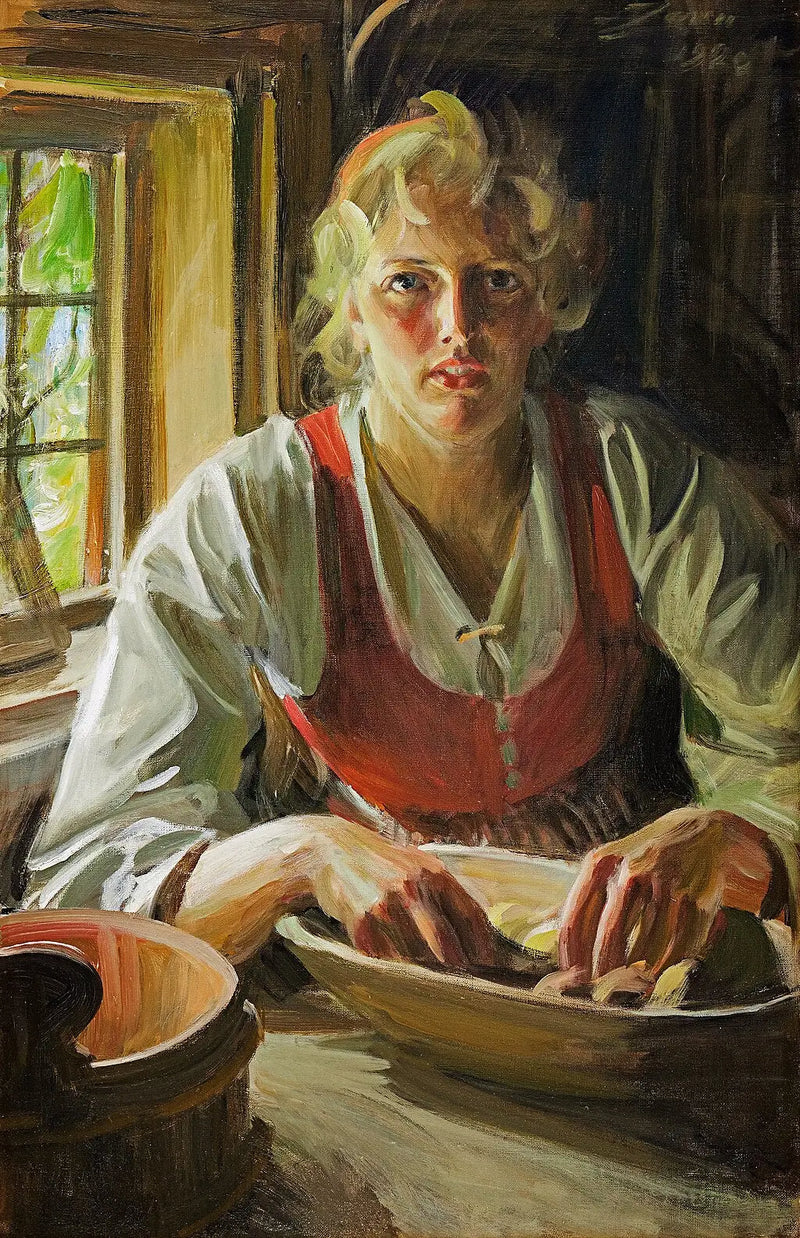 Oloupání brambor - Anders Zorn