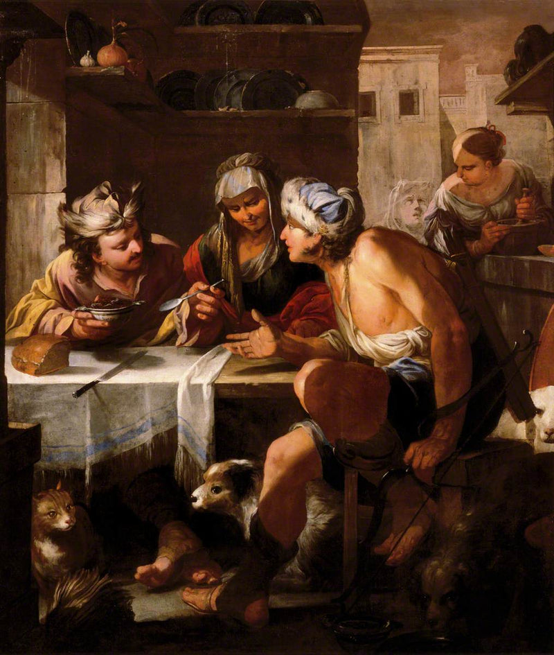 Ésaü prodává své právo prvorozeného - Luca Giordano