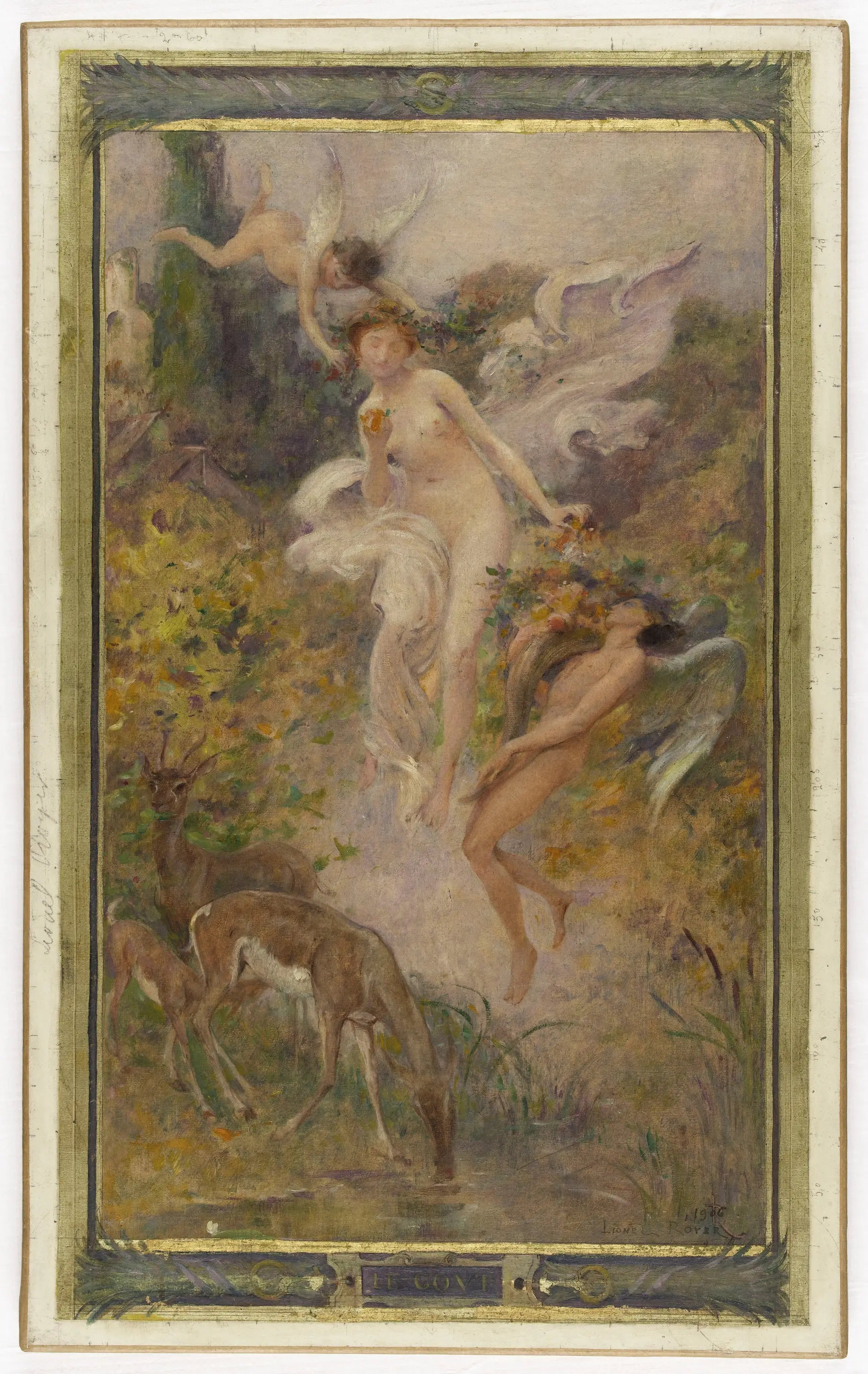 Esquisse pour la mairie du 10ème arrondissement de Paris: Le goût - Lionel Royer - Alpha Reproduction