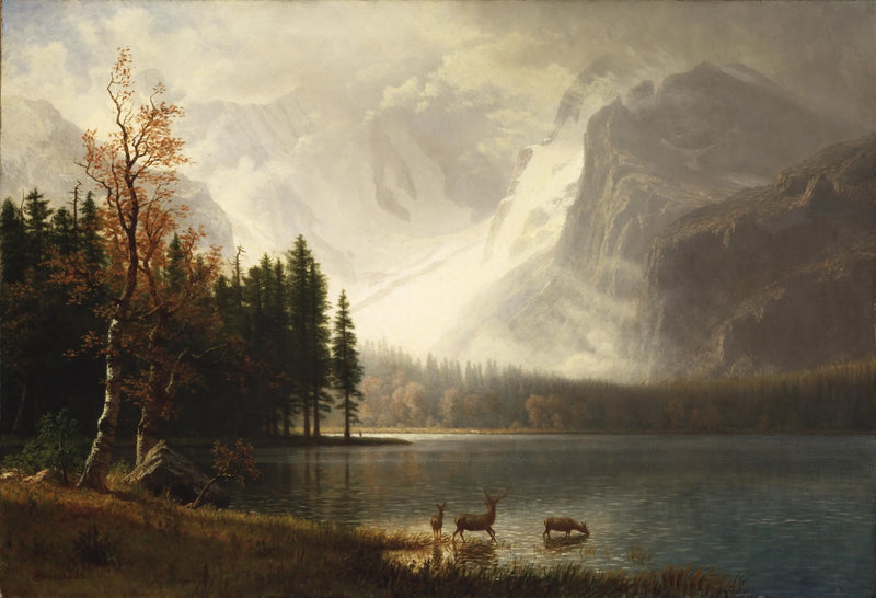 Estes Park, Colorado, jezero Whyte - Albert Bierstadt