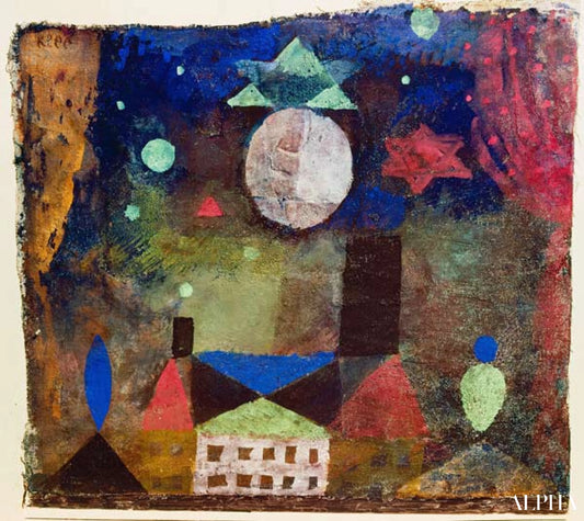 Étoile sur les maisons du mal - Paul Klee - Reproductions de tableaux et peintures haut de gamme