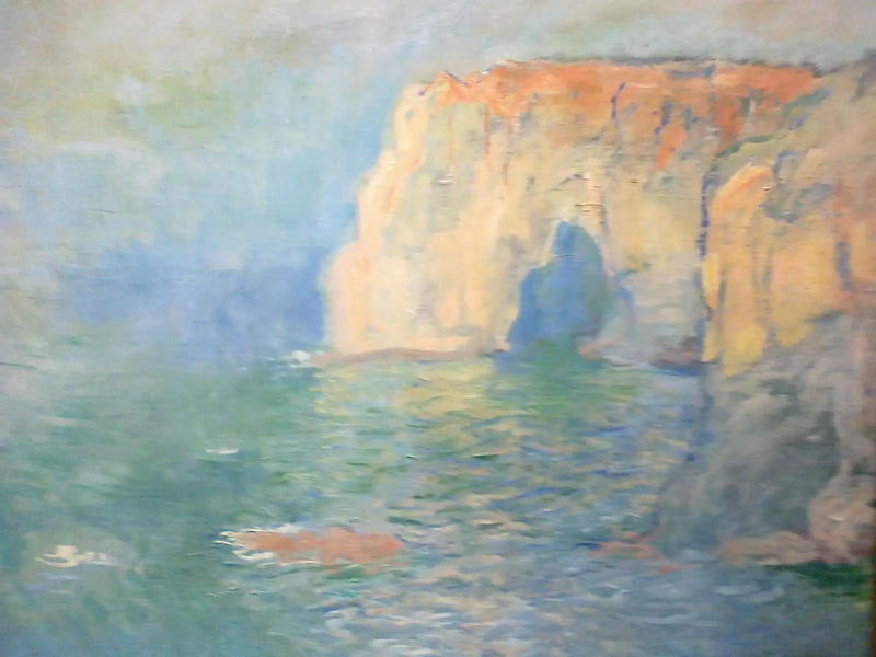Étretat, la Manneporte, odrazy na vodě - Claude Monet