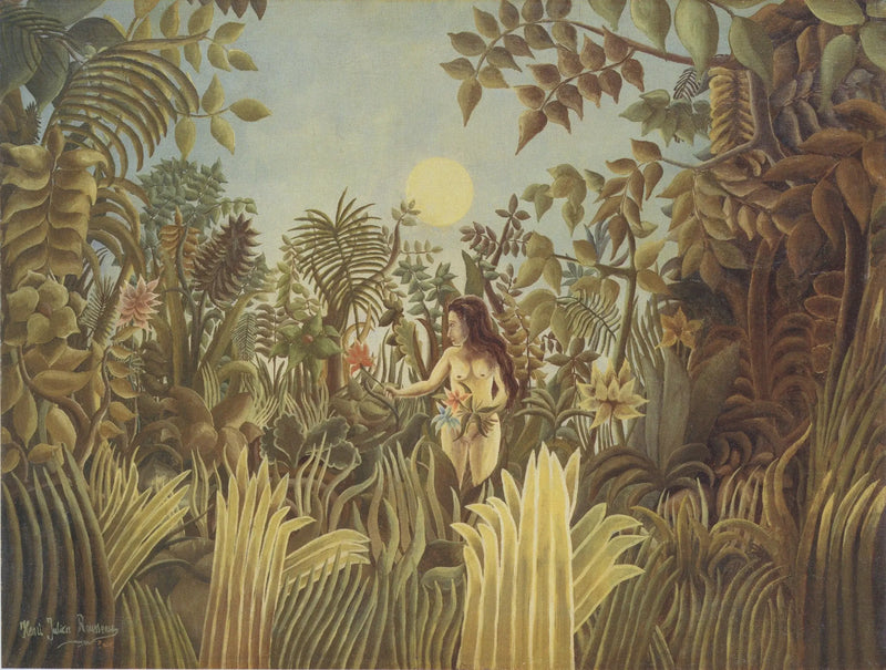 Ève v zahradě Edenu - Henri Rousseau