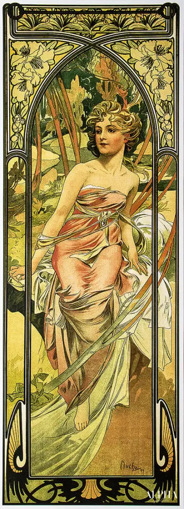 Éveil du matin - Mucha - Reproductions de tableaux et peintures haut de gamme