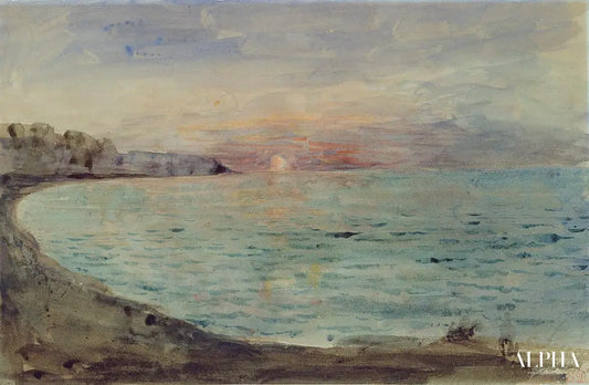 Falaises près de Dieppe - Eugène Delacroix - Reproductions de tableaux et peintures haut de gamme