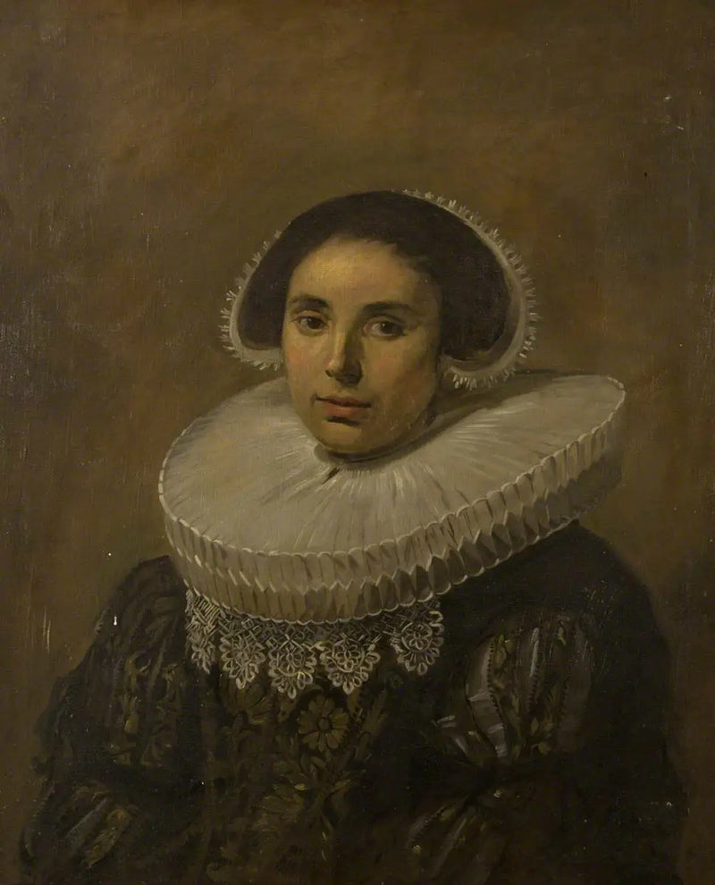 Žena s límcem (možná Sara Wolphaerts van Diemen) - Frans Hals